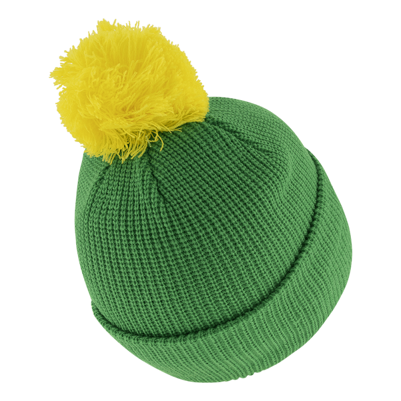 WINTER HAT WITH POMPOM | GREEN | 1 | Diel