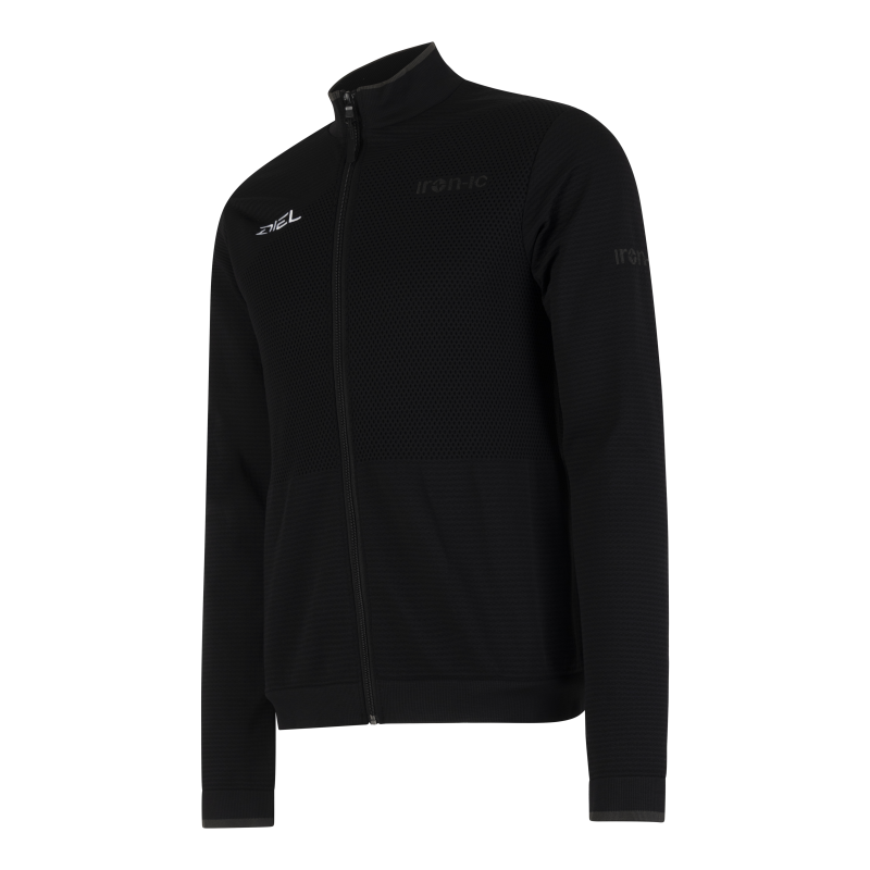 MEN’S ZIP-UP SWEATSHIRT | BLACK | 2XL(56) | Diel