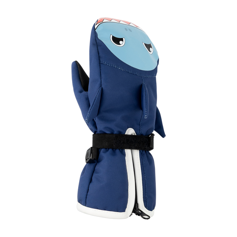 ДЕТСКИ СКИ РЪКАВИЦИ В СИНЬО С МОТИВ НА АКУЛА | BLUE | M-L | Diel